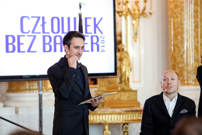 Radosław Brzózka i Piotr Pawłowski, prowadzący galę CBB 2014