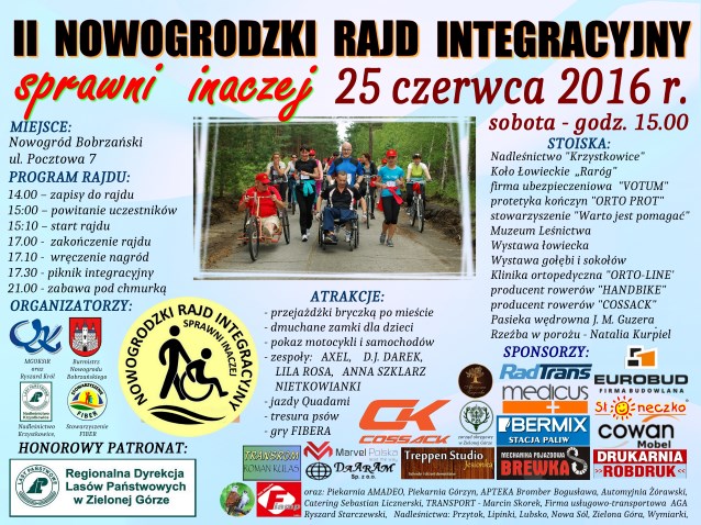 plakat zachęcający do udziału w Rajdzie