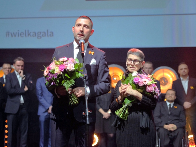 Michał Walewski i Janka Graban z medalami Przyjaciela Integracji