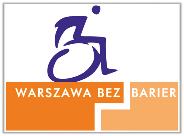 Napis Warszawa bez barier