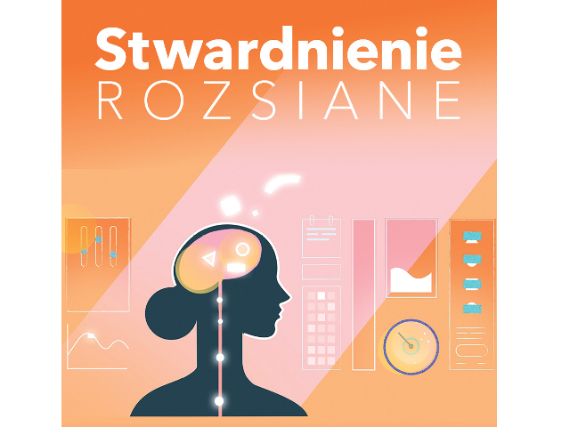 plakat z napisem stwardnienie rozsiane