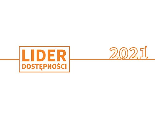 Logo z napisem Lider Dostępności 2021