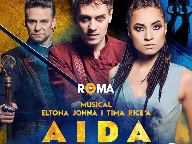 Bohaterowie spektaklu muzycznego AIDA Teatru Roma