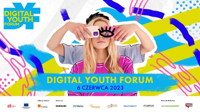 Grafika promująca wydarzenie " Digital Youth Forum"