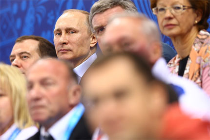 Władymir Putin na trybunach