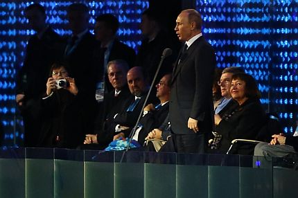 Władimir Putin podczas przemówienia