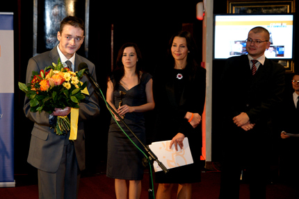 Na zdjęciu: Przemysław Sobieszczuk, Ilona Piątek, Anna Popek i Wojciech Skiba. Fot.: Piotr Stanisławski