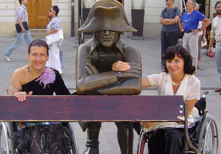 Na zdjęciu: Lilla Latus i Maria Chwierut w Bratysławie. Fot.: arch. autorki