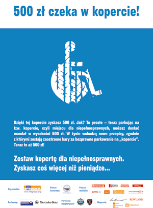 Plakat Kampanii parkingowej