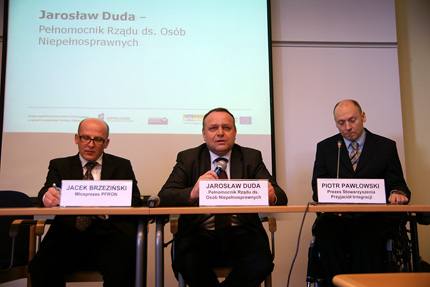 Zdjęcie z konferencji: Jacek Brzeziński, Jarosław Duda i Piotr Pawłowski