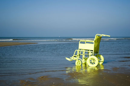 Zdjęcie: wózek na plaży